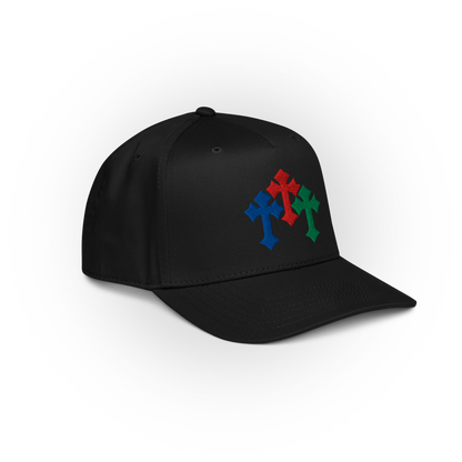 Chrome Cross Snapback