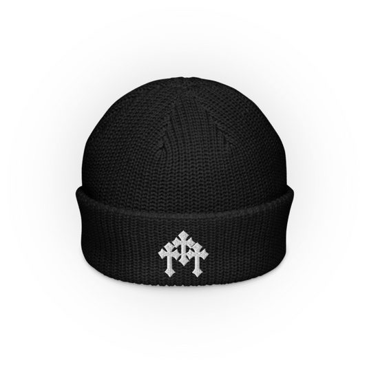 Chrome Cross Beanie