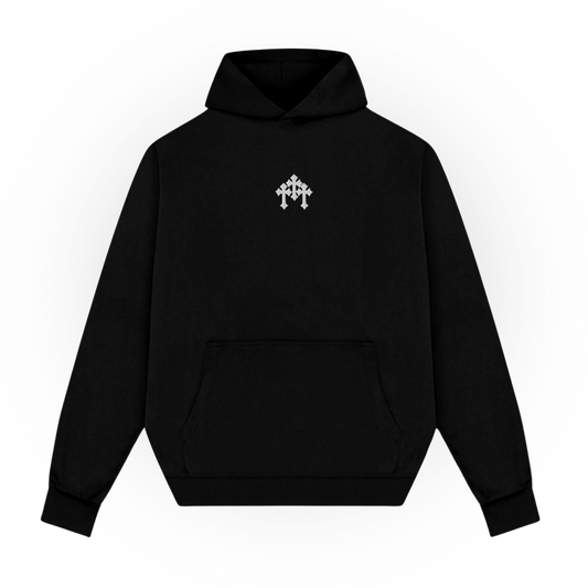 Chrome Cross Oversized Hoodie